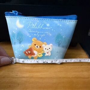 Rilakkuma small blue jewellery pouch